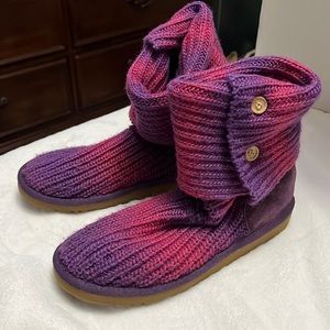 UGG ombré fold over knit boots